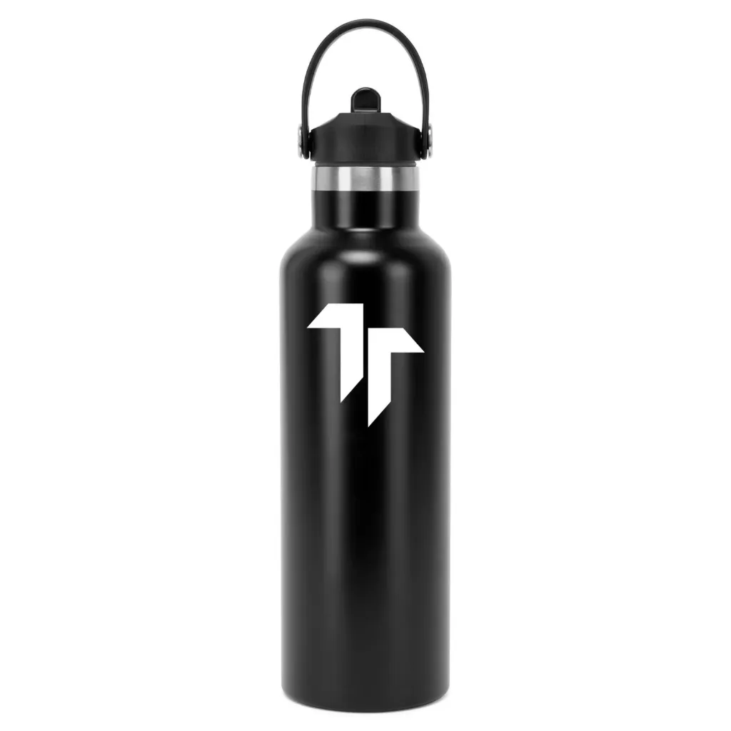 Tridri® Vacuum Sports Water Bottle With Flip-Up Straw (TT)